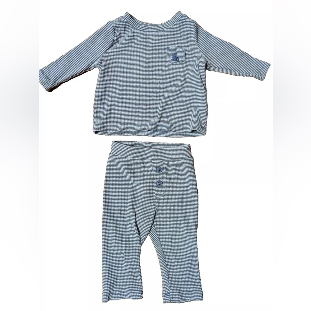 Baby Gap blue striped outfit